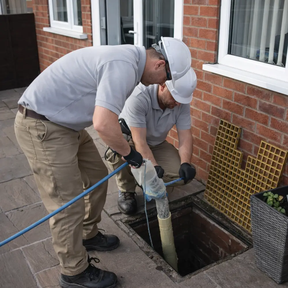 Blocked drain repair service in Morden